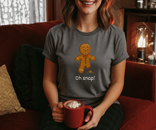 Oh Snap! Gingerbread Graphic Tee, Unisex Christmas T Shirt