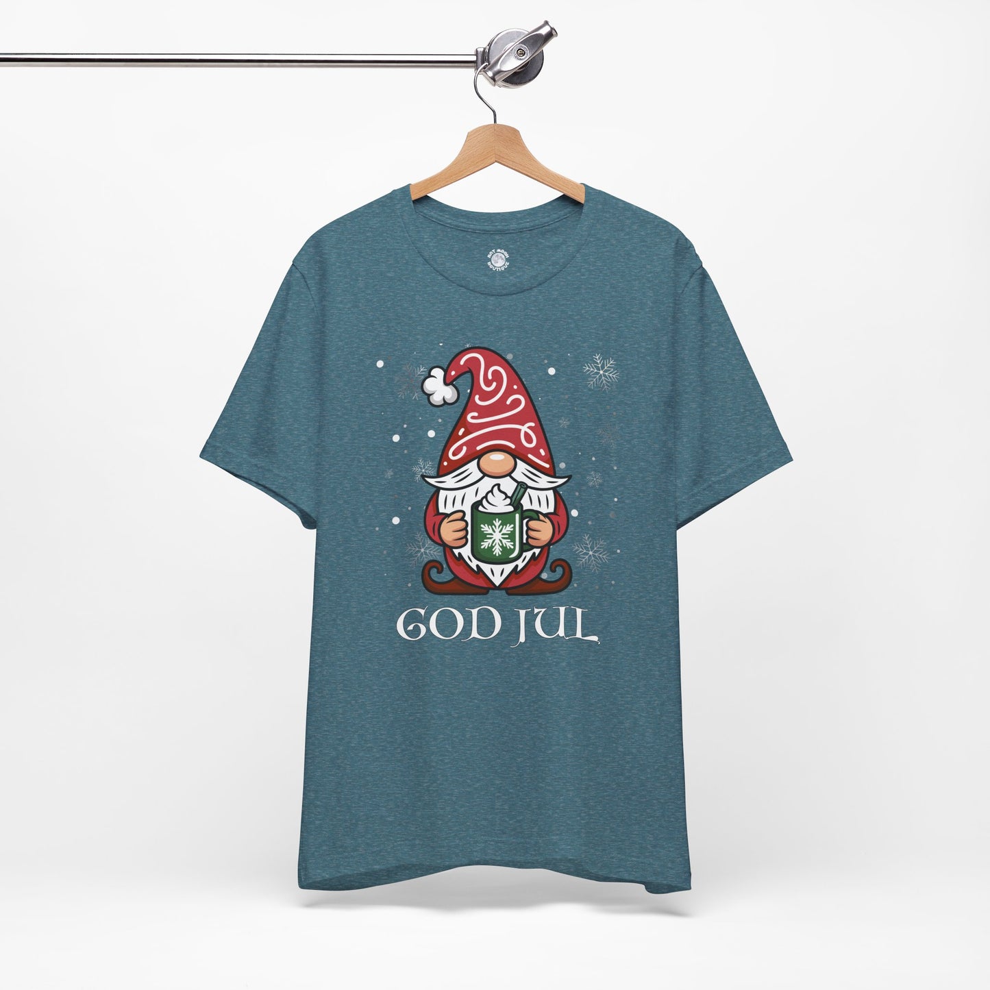 God Jul Gnome Tee, Swedish Merry Christmas Unisex T Shirt