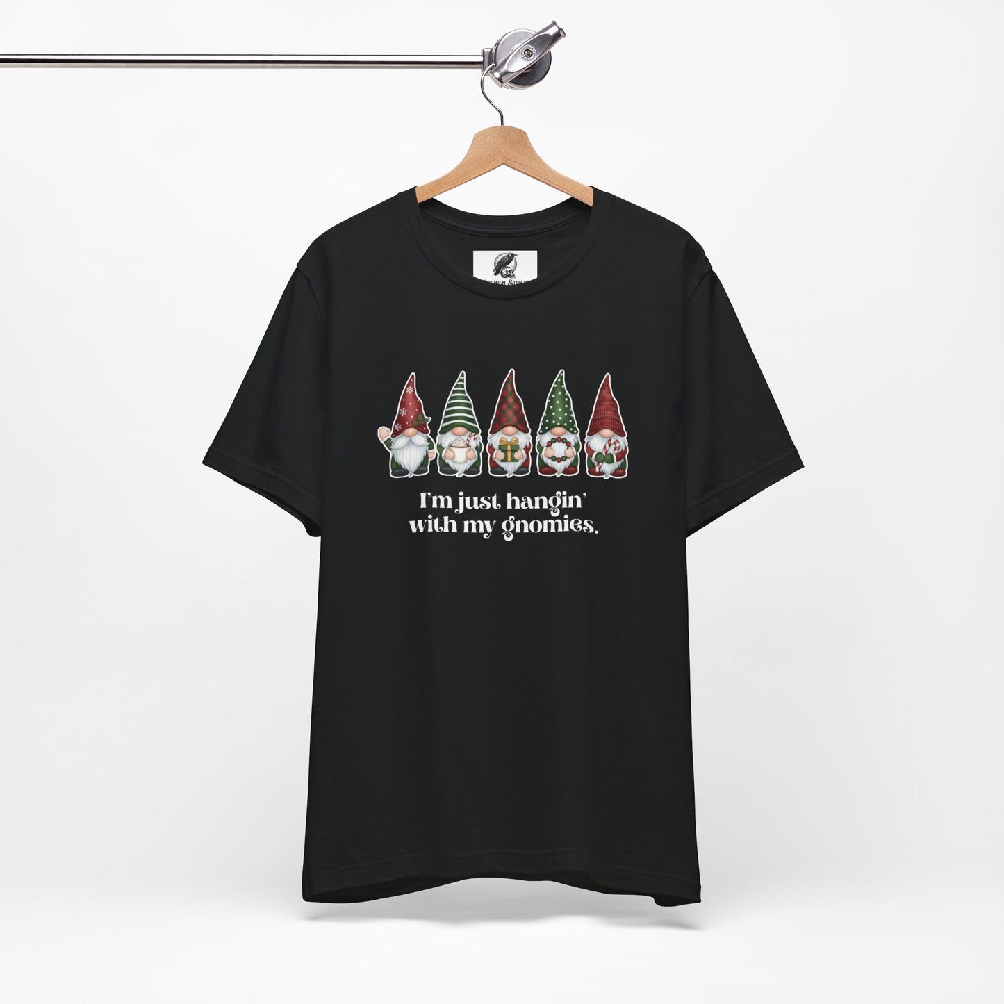 Hangin' With My Gnomies Graphic Tee, Unisex Christmas Shirt