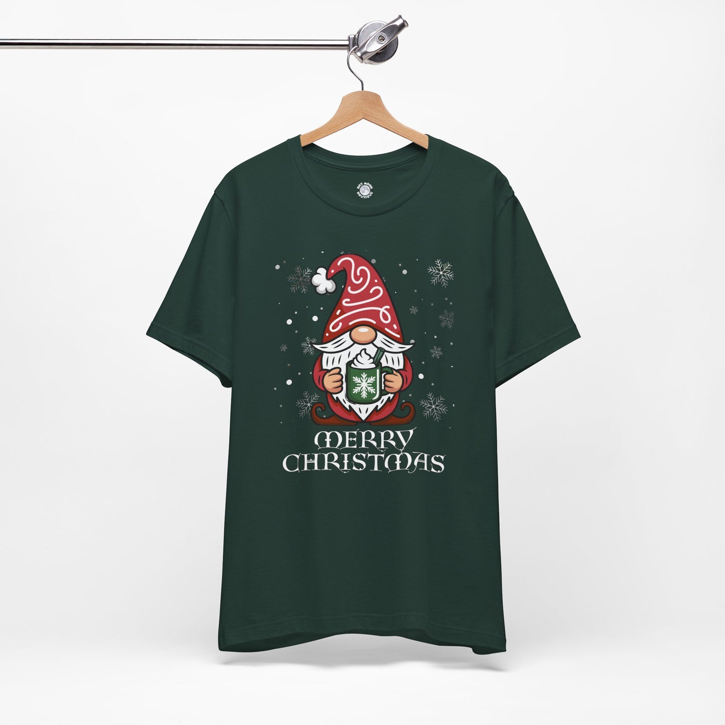 Merry Christmas Gnome Tee, Unisex Holiday T Shirt