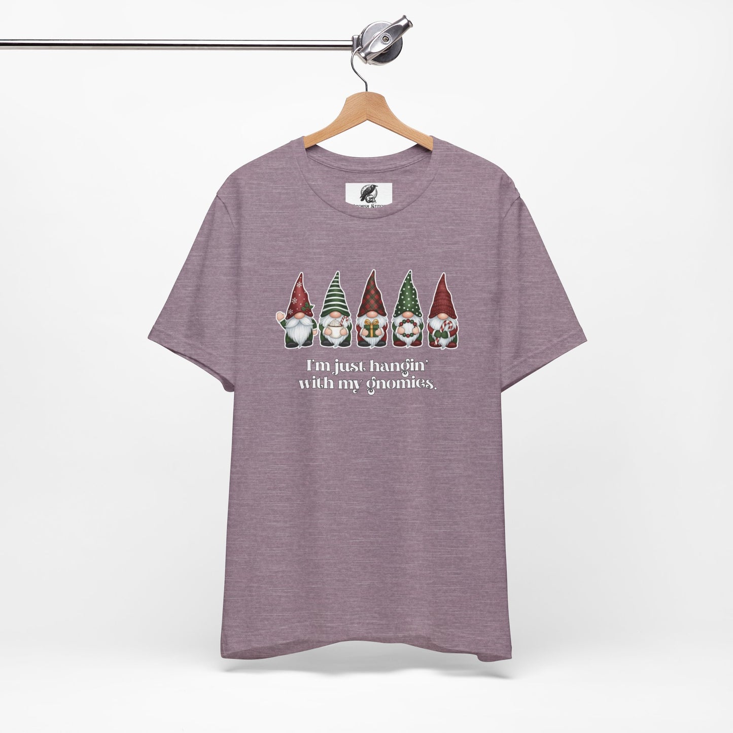 Hangin' With My Gnomies Graphic Tee, Unisex Christmas Shirt