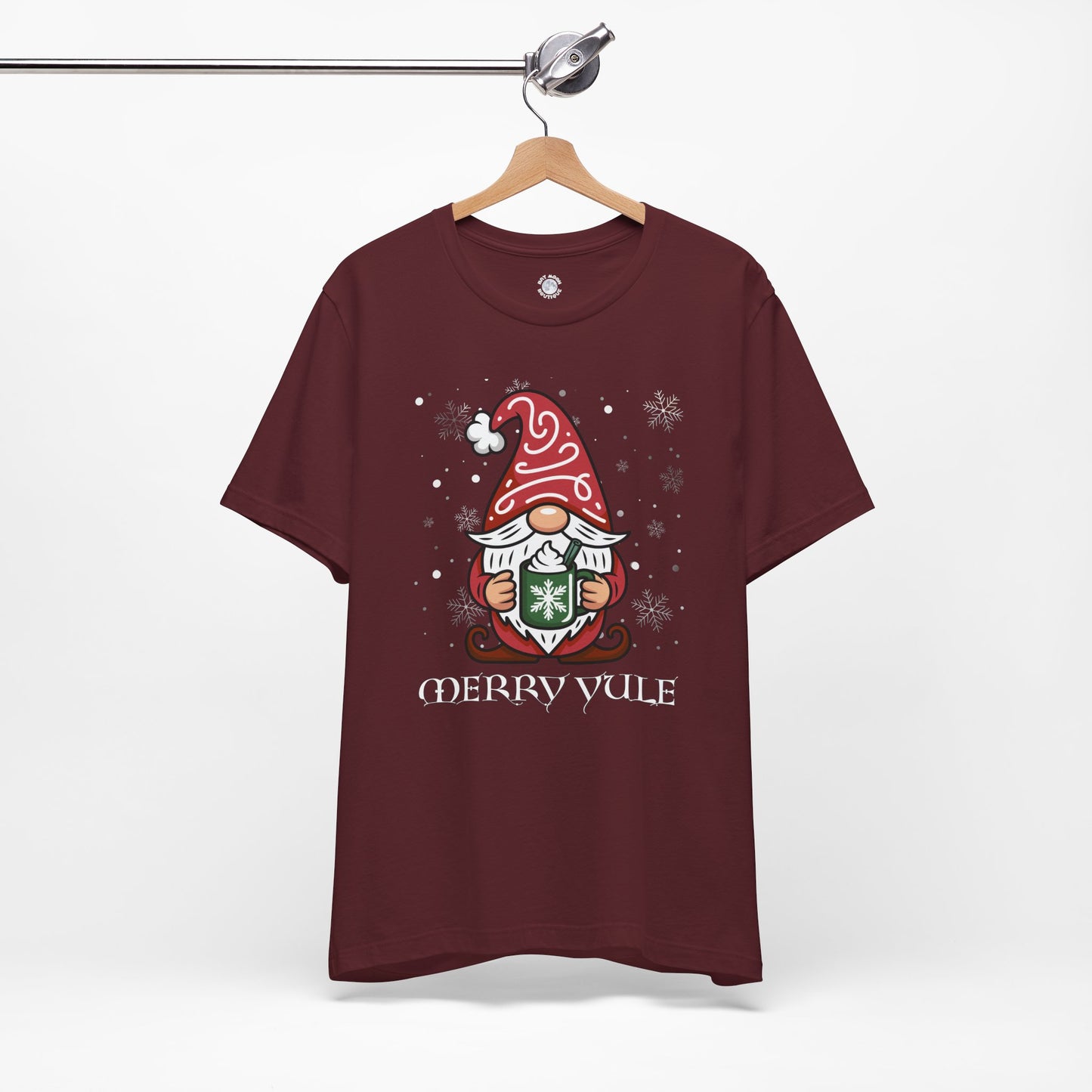 Merry Yule Gnome Tee, Scandinavian Merry Christmas Unisex T Shirt