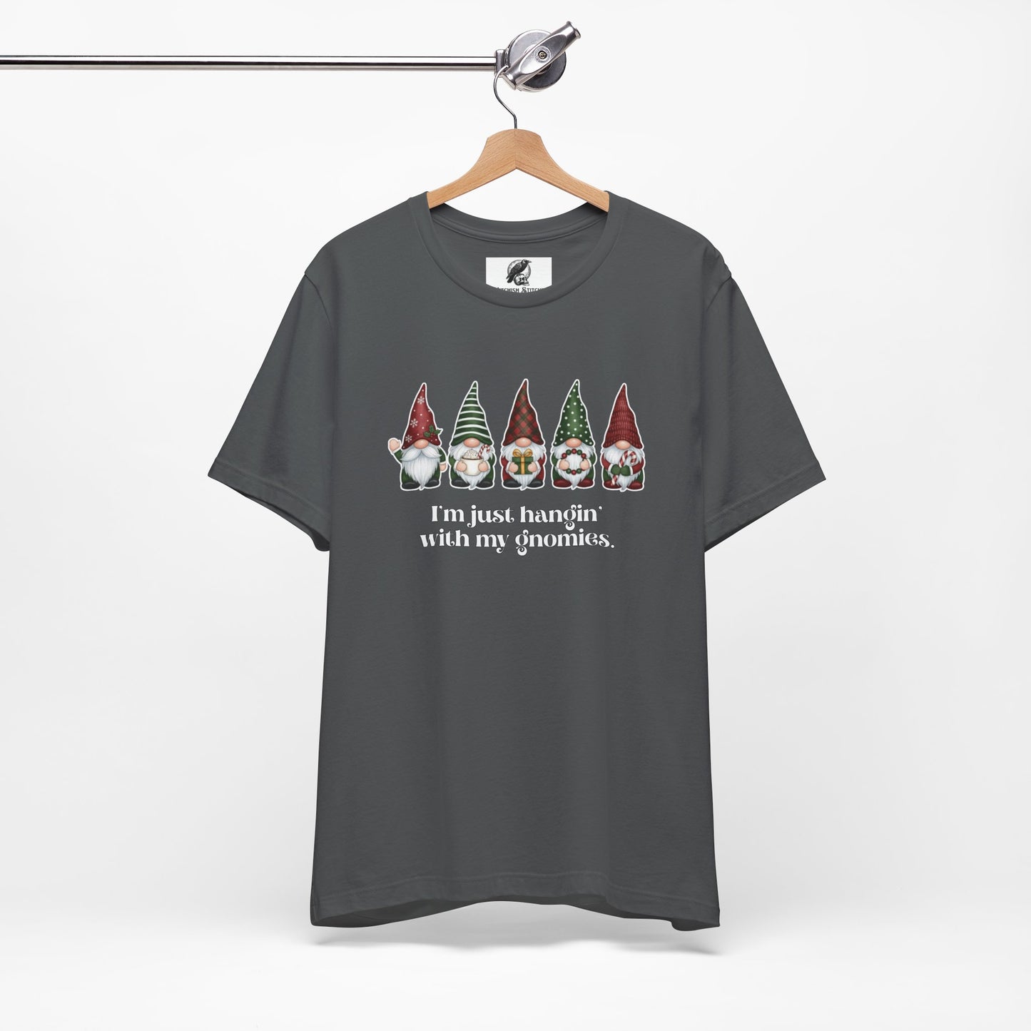 Hangin' With My Gnomies Graphic Tee, Unisex Christmas Shirt