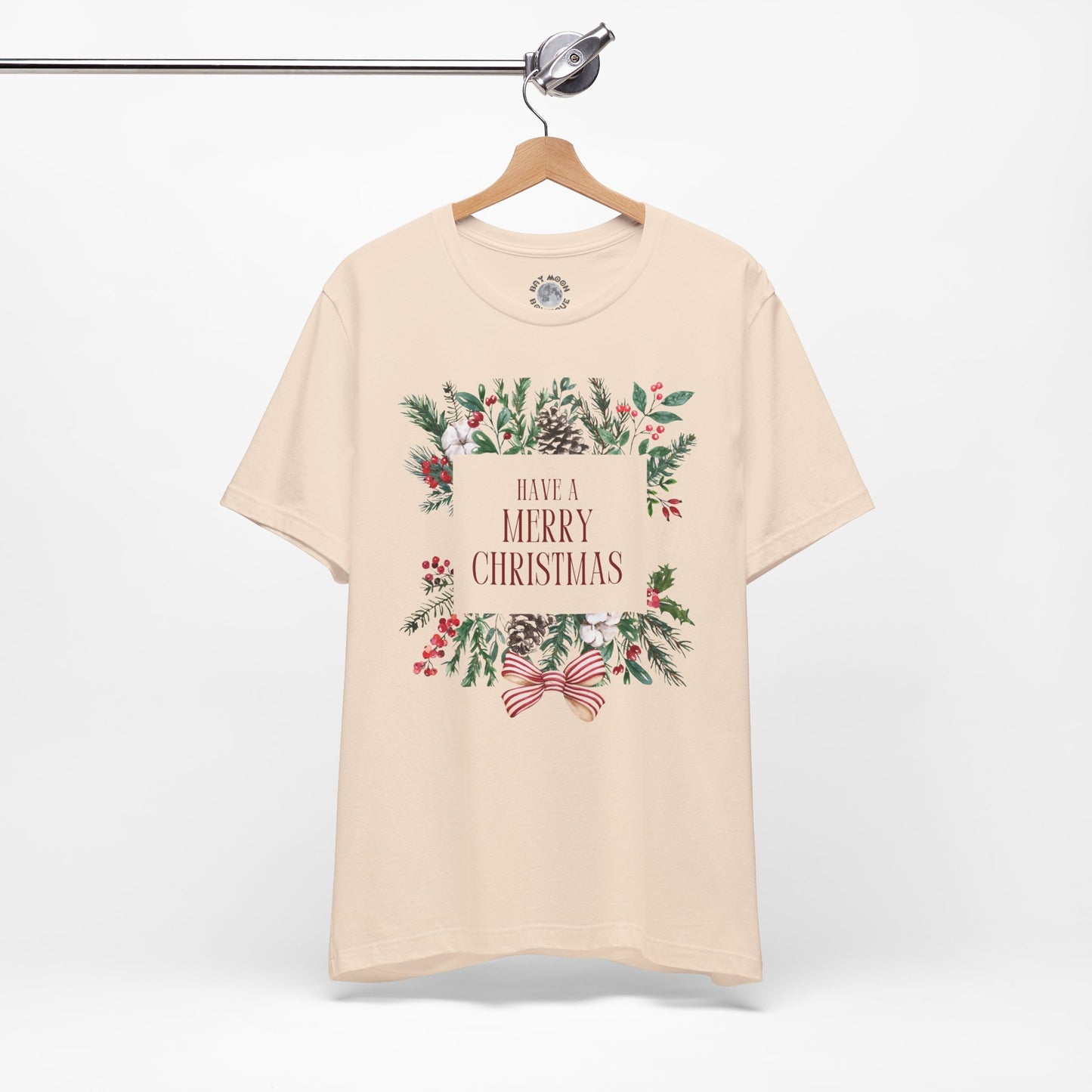 Have a Merry Christmas Tee, Unisex Christmas Holly T Shirt