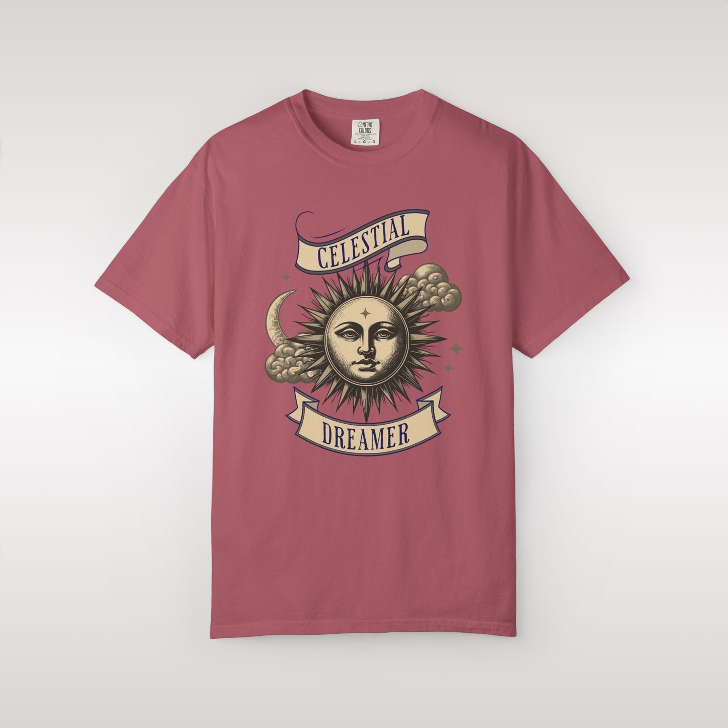 Celestial Dreamer Sun & Moon Tee, Mystical Unisex T-Shirt