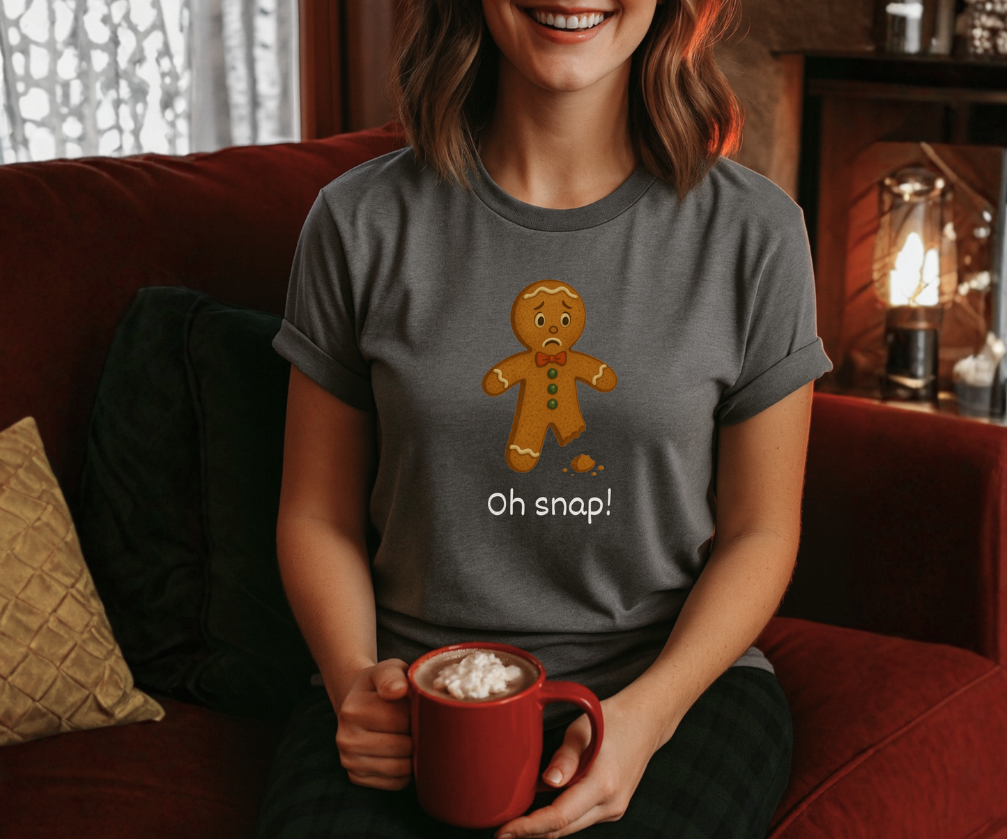 Oh Snap! Gingerbread Graphic Tee, Unisex Christmas T Shirt