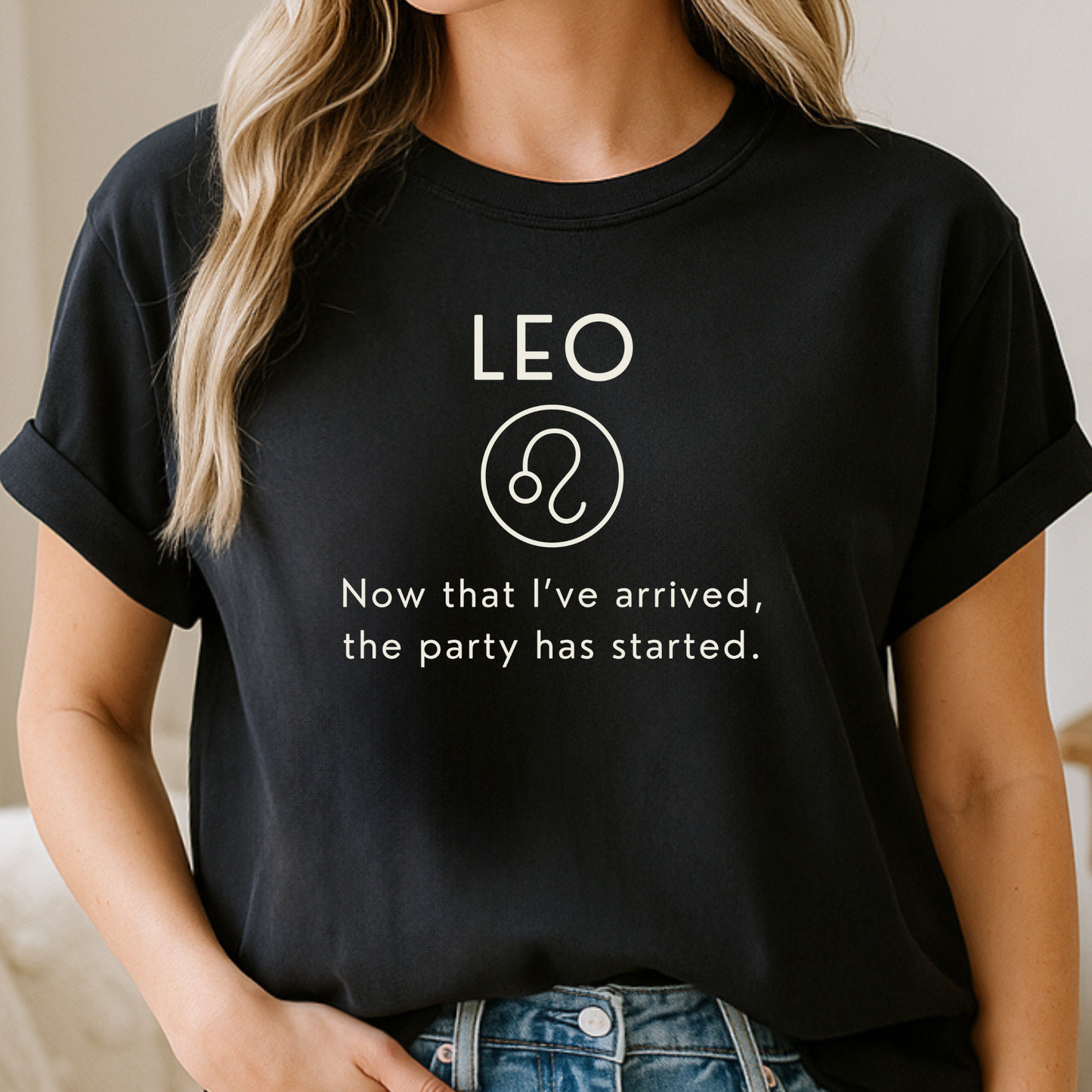 Leo Zodiac Sign Motto Tee: The party has started