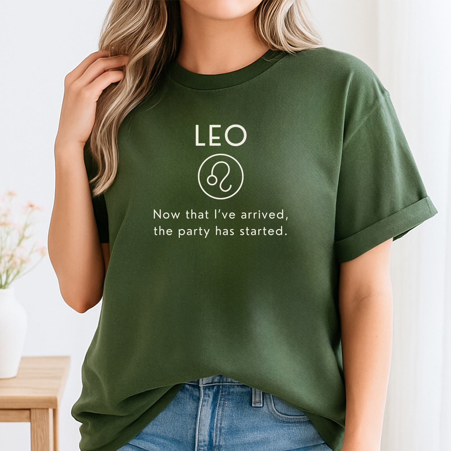 Leo Zodiac Sign Motto Tee: The party has started