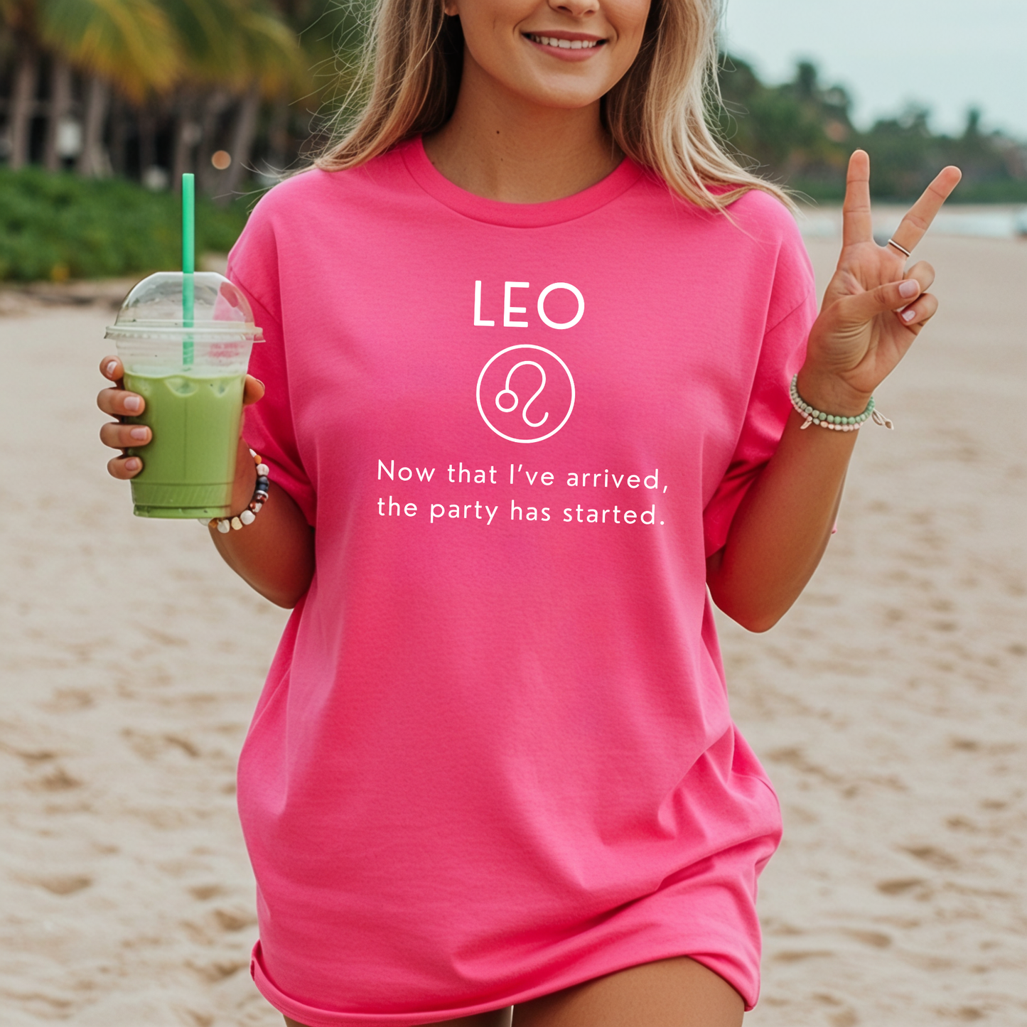 Leo Zodiac Sign Motto Tee: The party has started