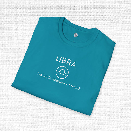 Libra Zodiac Sign Motto Tee: Ghosting is my way of avoiding conflict