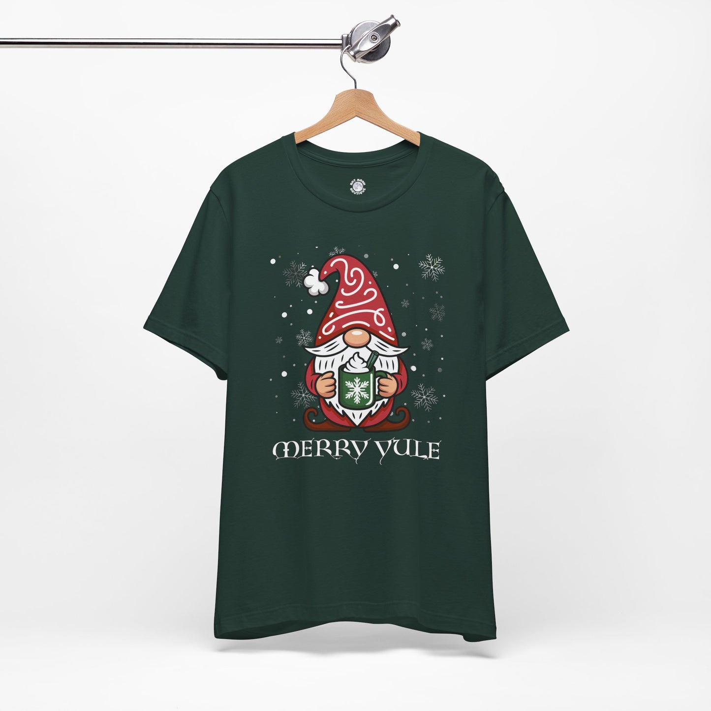 Merry Yule Gnome Tee, Scandinavian Merry Christmas Unisex T Shirt