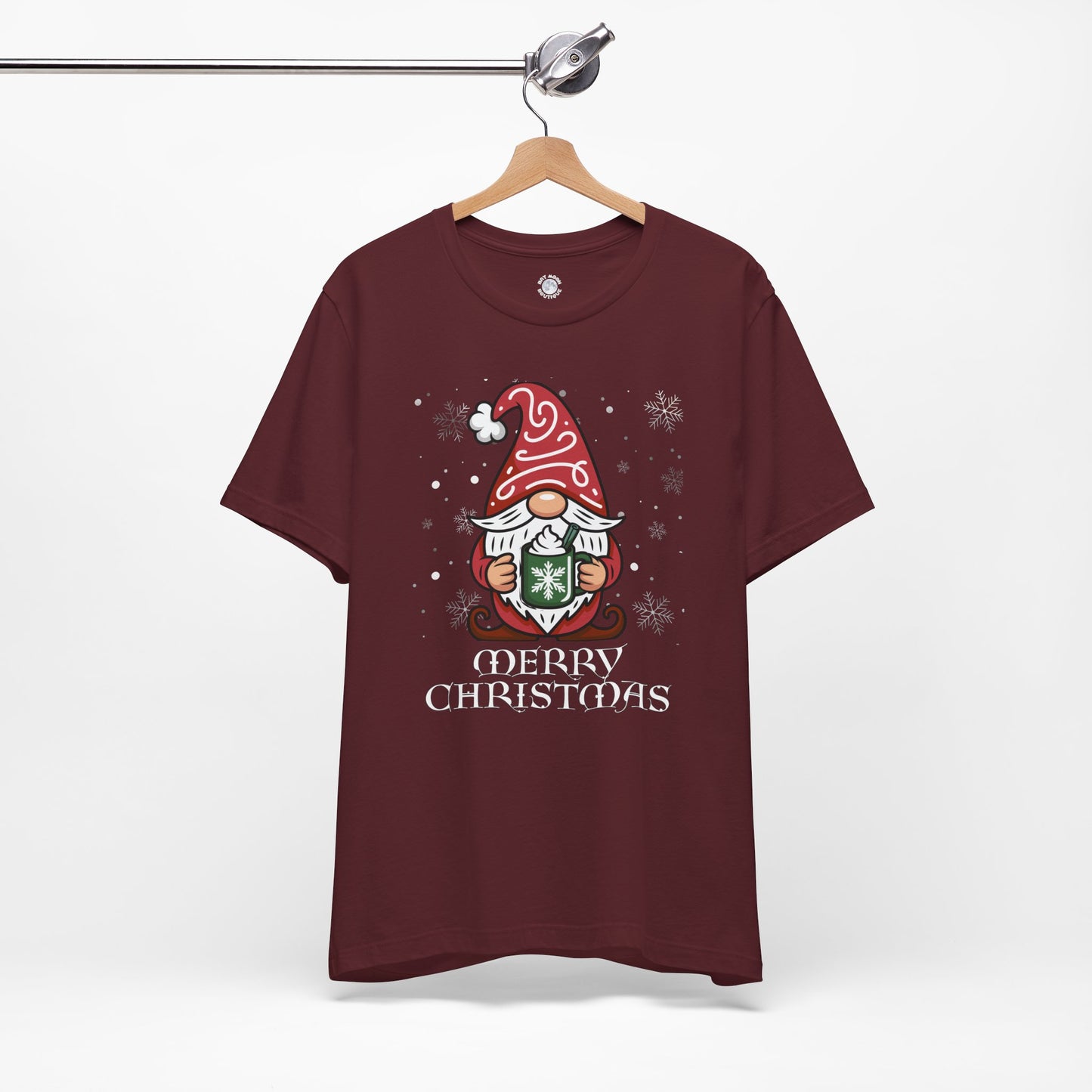 Merry Christmas Gnome Tee, Unisex Holiday T Shirt