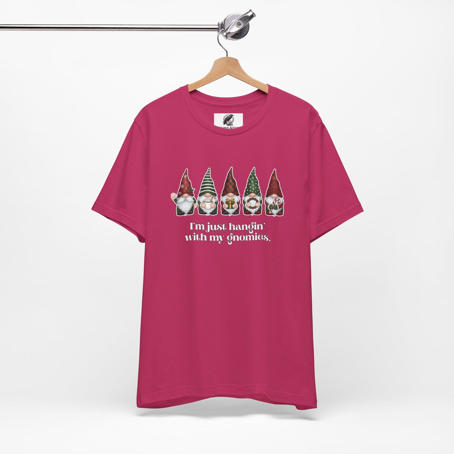 Hangin' With My Gnomies Graphic Tee, Unisex Christmas Shirt