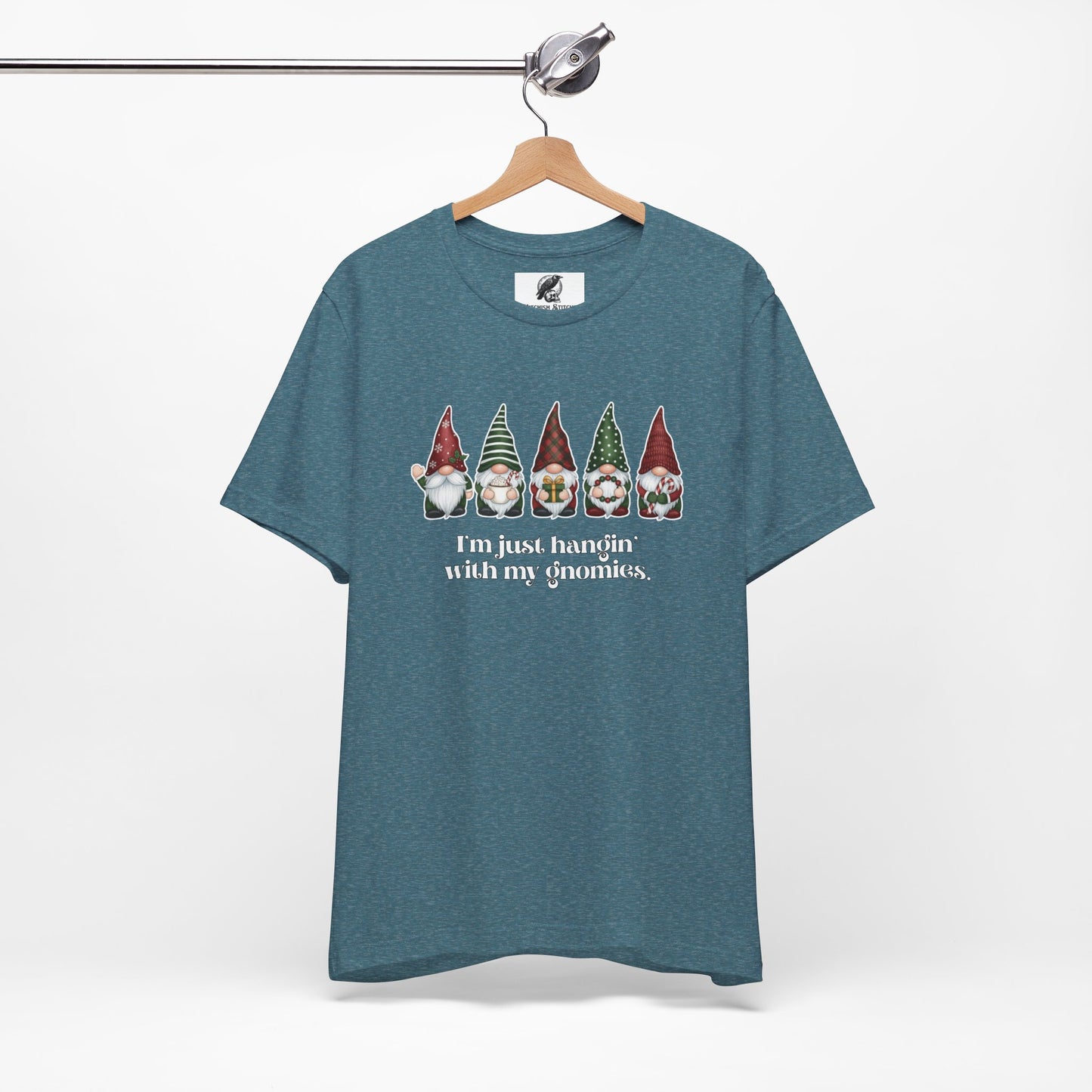 Hangin' With My Gnomies Graphic Tee, Unisex Christmas Shirt