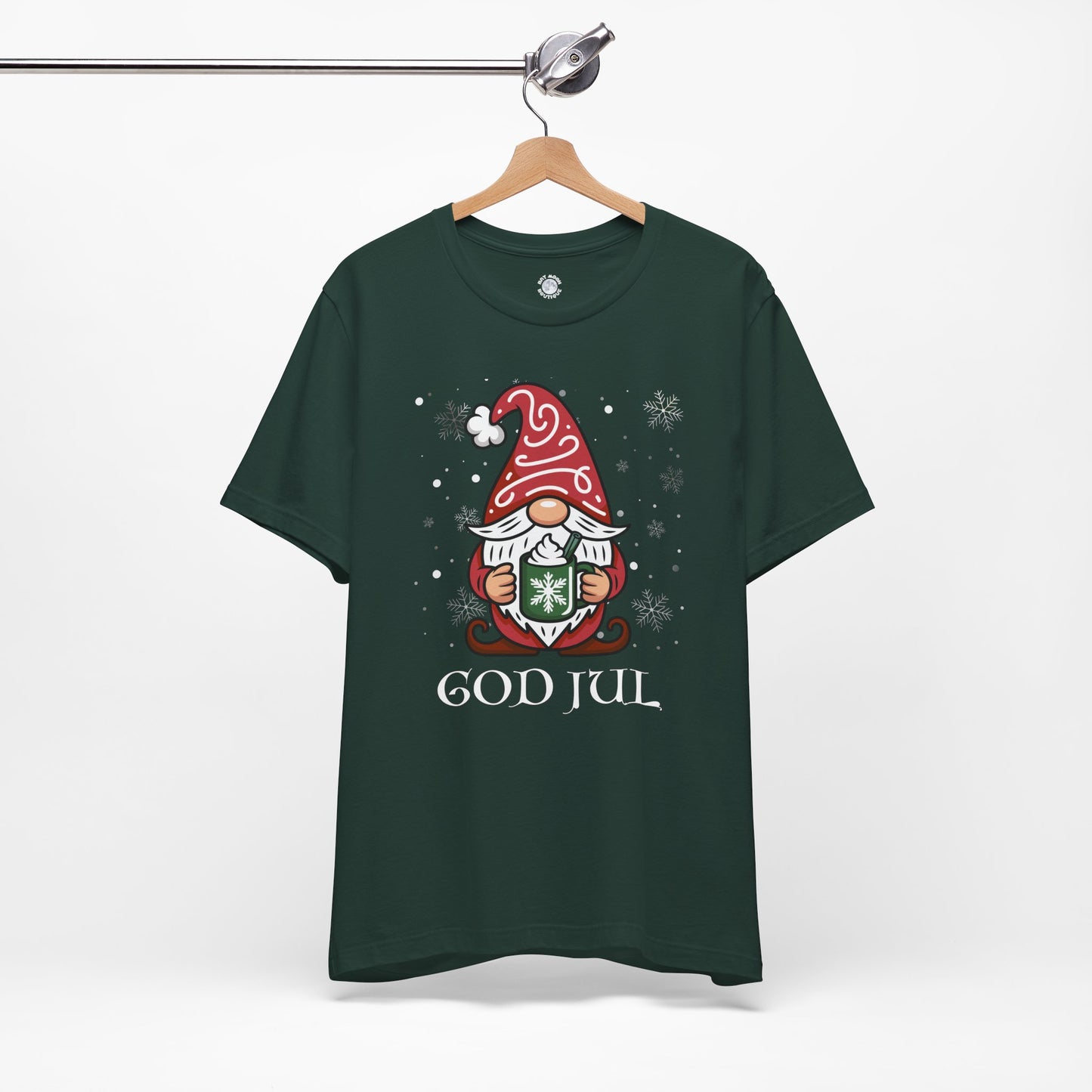 God Jul Gnome Tee, Swedish Merry Christmas Unisex T Shirt