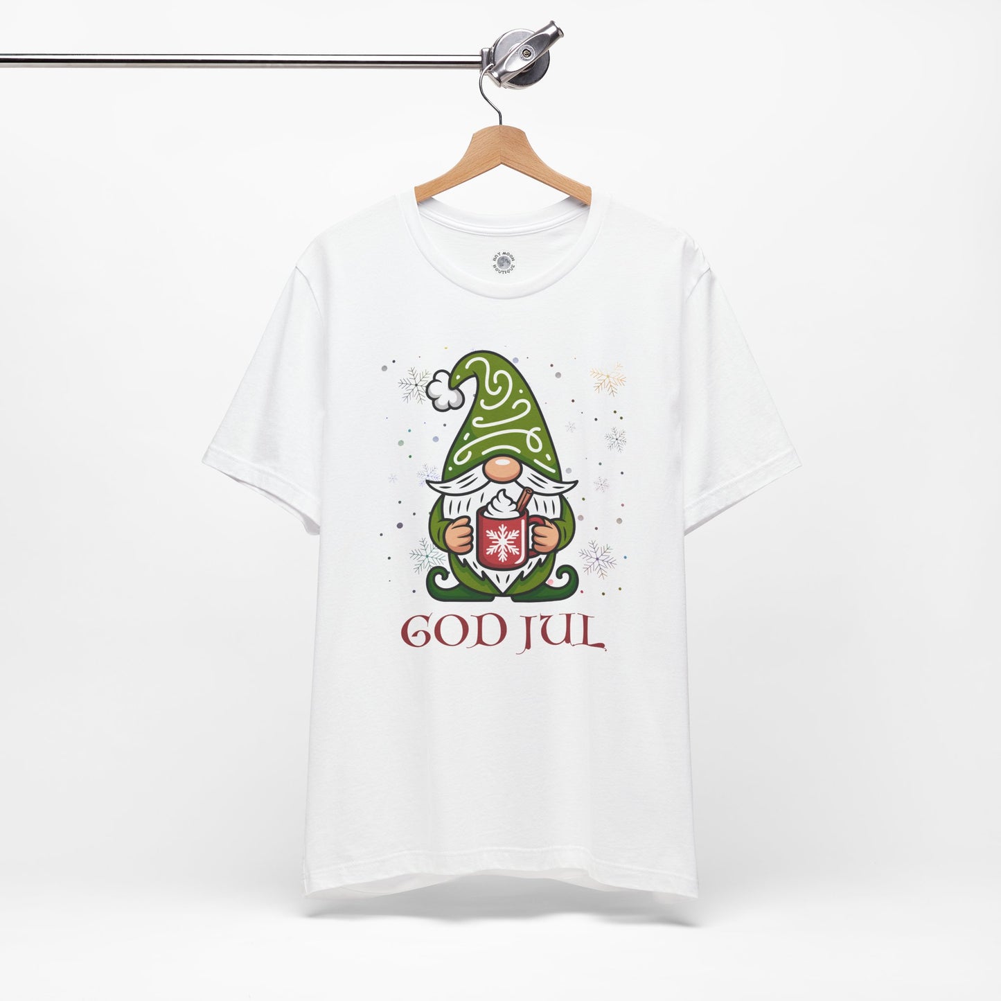 God Jul Gnome Tee, Swedish Merry Christmas Unisex T Shirt