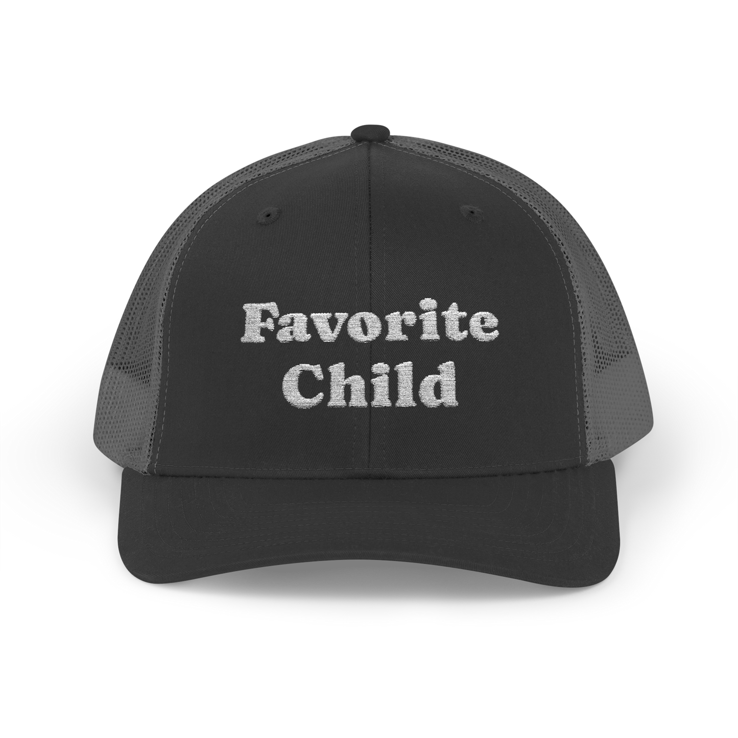 Embroidered "Favorite Child" Snapback Trucker Hat
