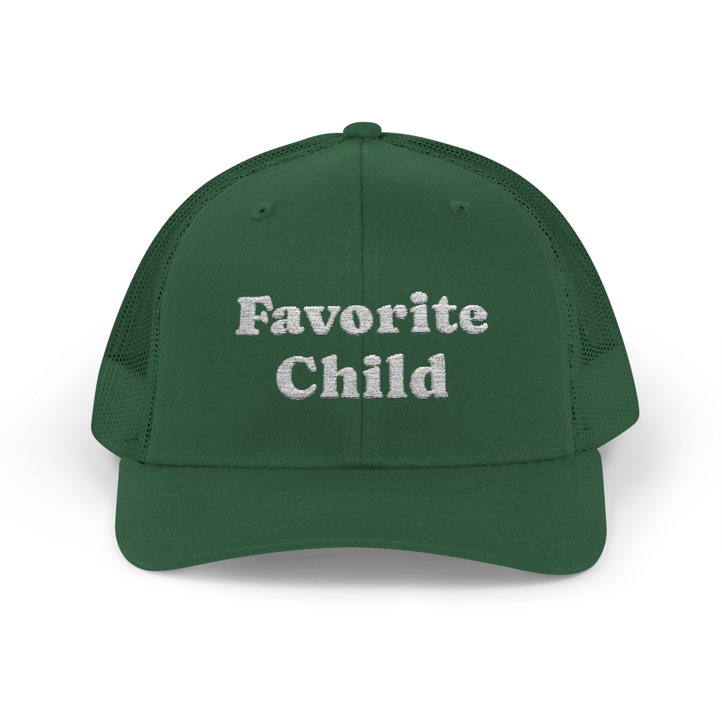 Embroidered "Favorite Child" Snapback Trucker Hat