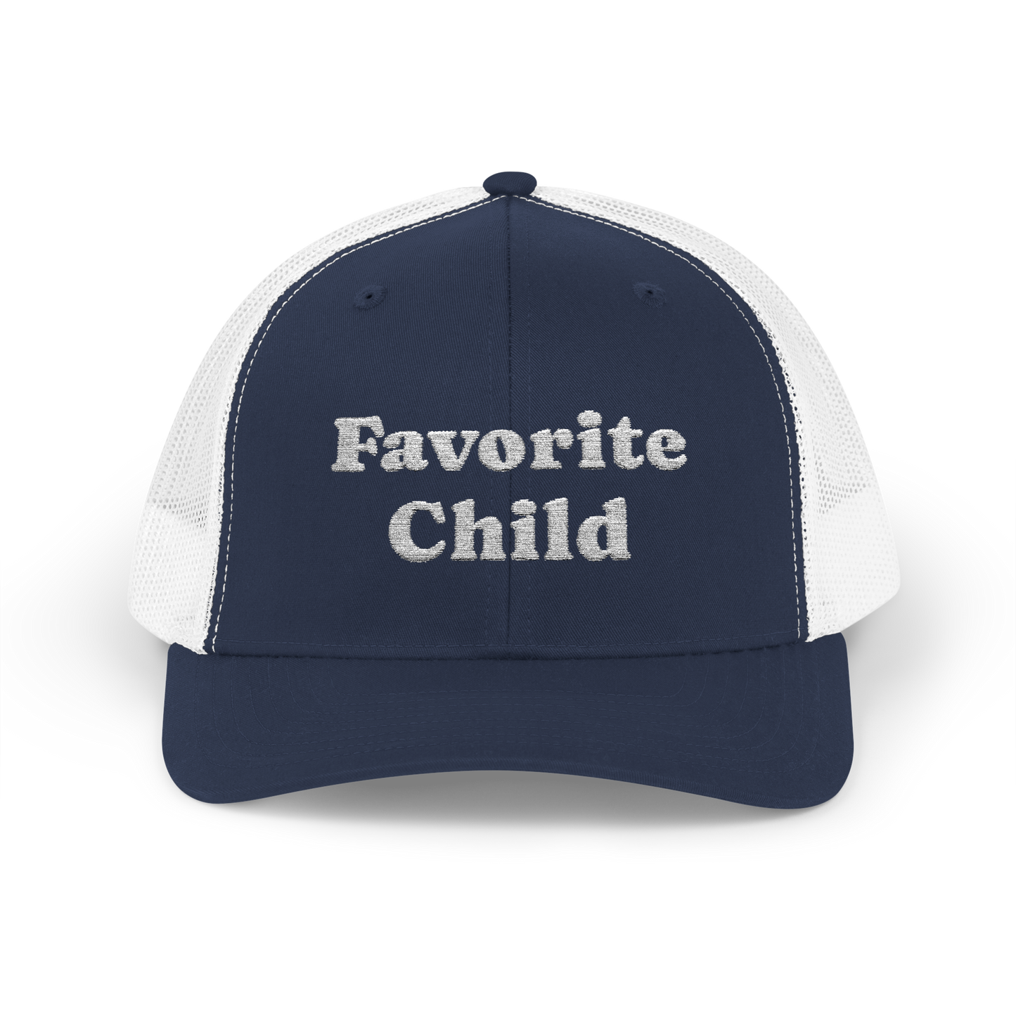 Embroidered "Favorite Child" Snapback Trucker Hat
