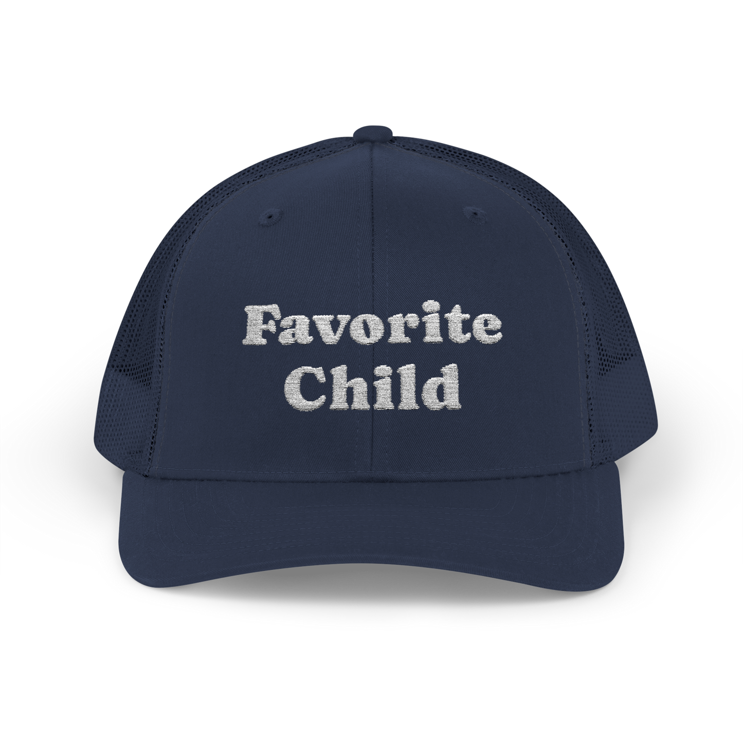 Embroidered "Favorite Child" Snapback Trucker Hat