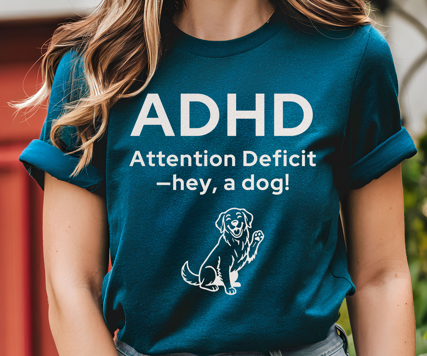 ADHD Dog Lover T Shirt, Funny Unisex Graphic Tee