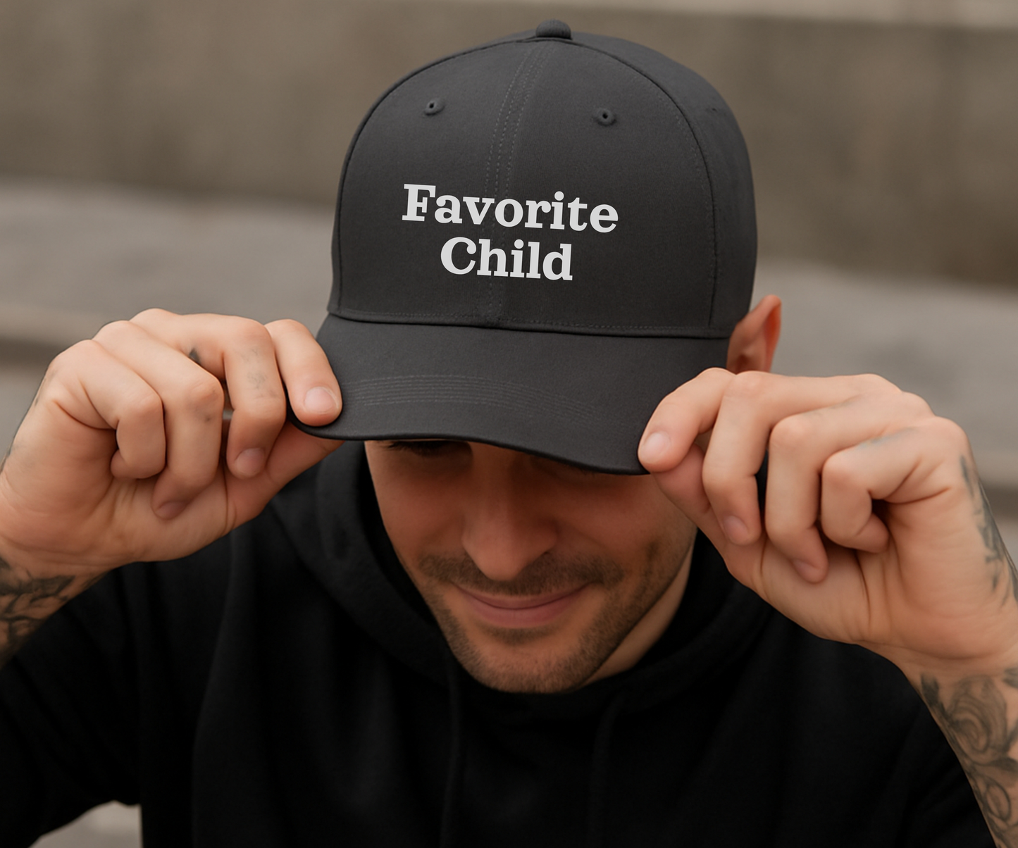 Embroidered "Favorite Child" Snapback Trucker Hat
