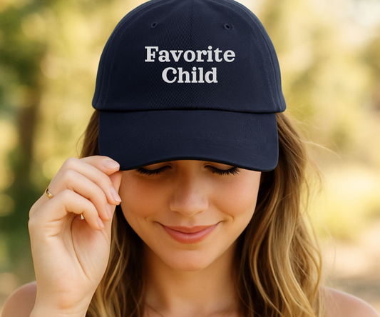 Embroidered "Favorite Child" Snapback Trucker Hat