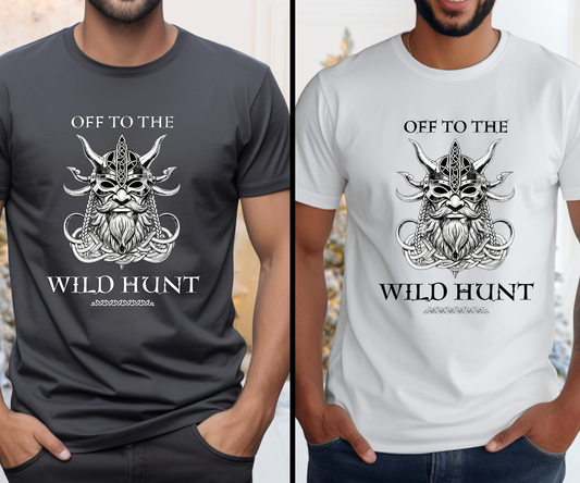 Off To The Wild Hunt Tee, Pagan Unisex Graphic T Shirt