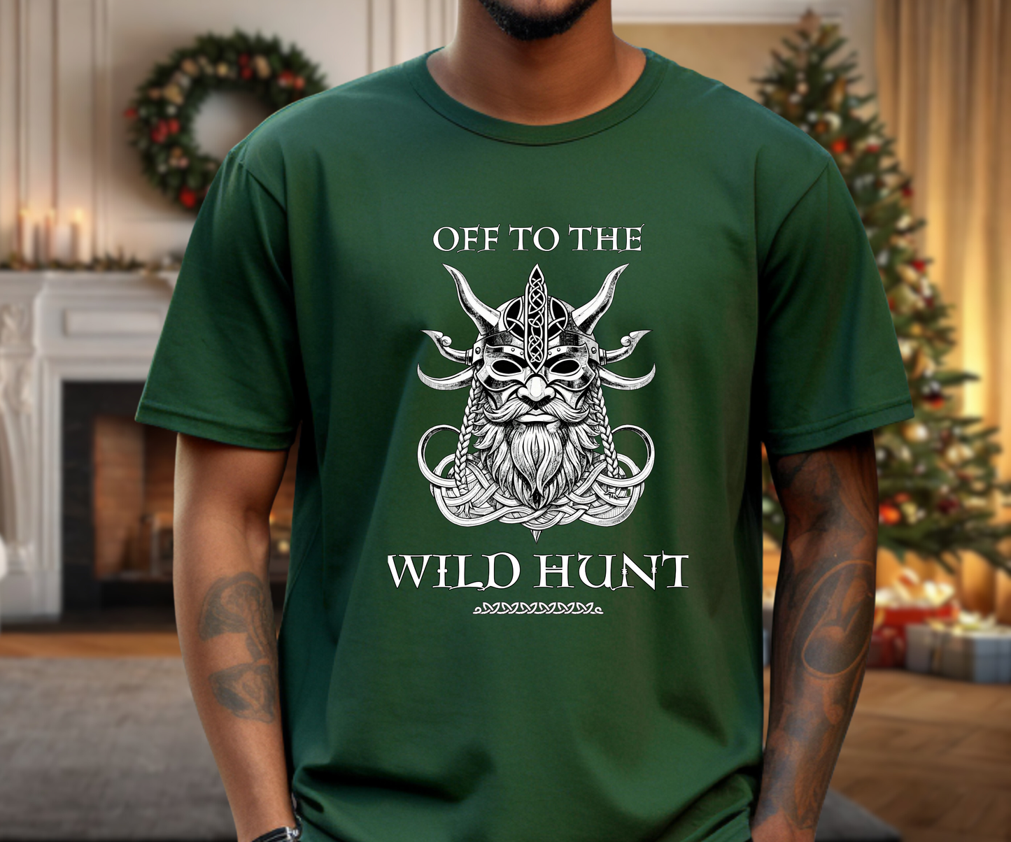 Off To The Wild Hunt Tee, Pagan Unisex Graphic T Shirt