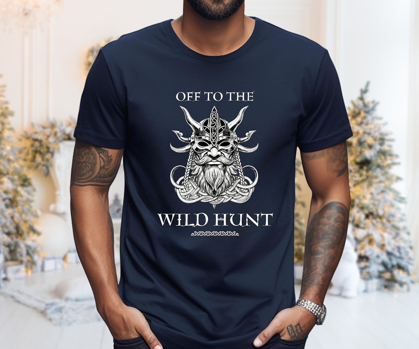 Off To The Wild Hunt Tee, Pagan Unisex Graphic T Shirt