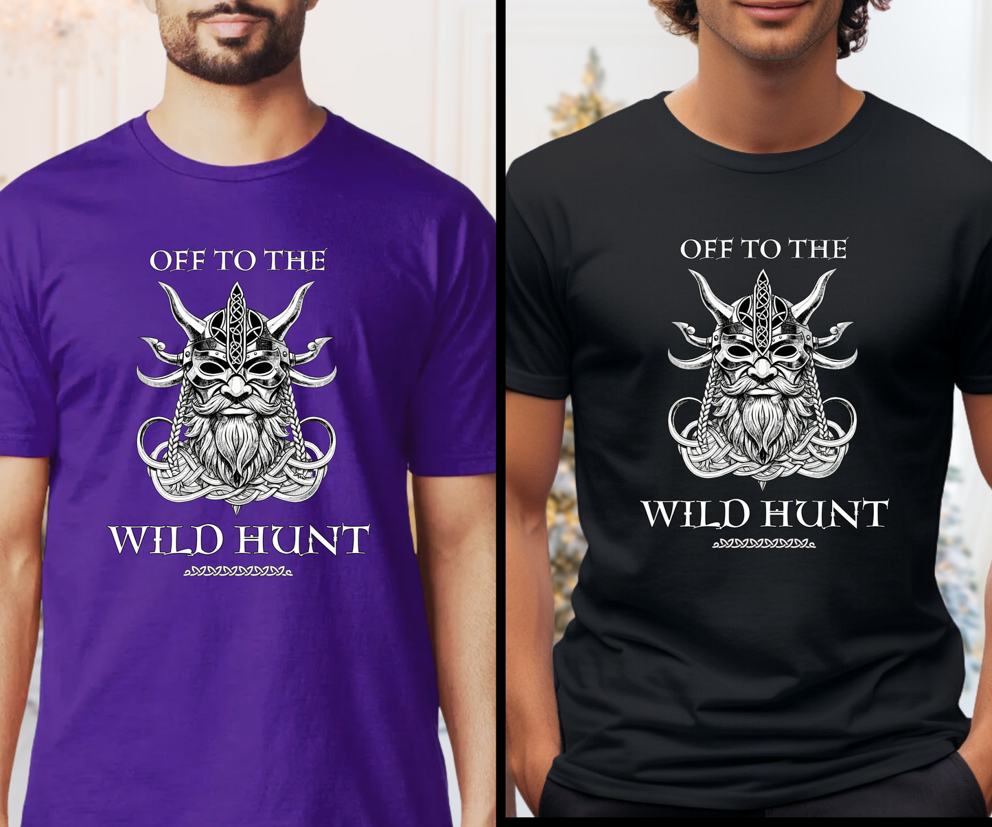 Off To The Wild Hunt Tee, Pagan Unisex Graphic T Shirt